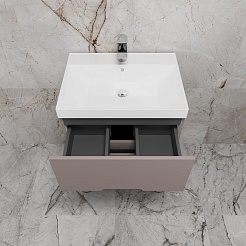 Style Line Тумба под раковину Матис 60 тауп темный – фотография-4